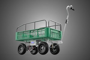 ELECTRIC PLASTIC CRATE BED RAILS FENCE CAGE TROLLEY CART TRUCK 4 model