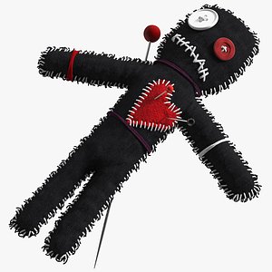 Voodoo Doll Black 3D model