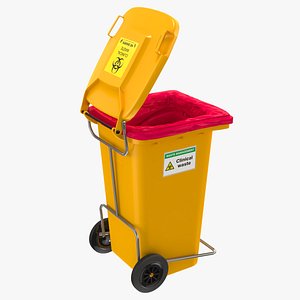 Clinical Waste Wheelie bin with liner