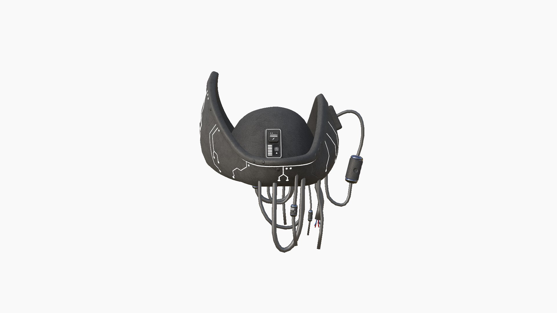 3D Cyberpunk Pirate Hat A08 - SciFi Character Design Model - TurboSquid ...