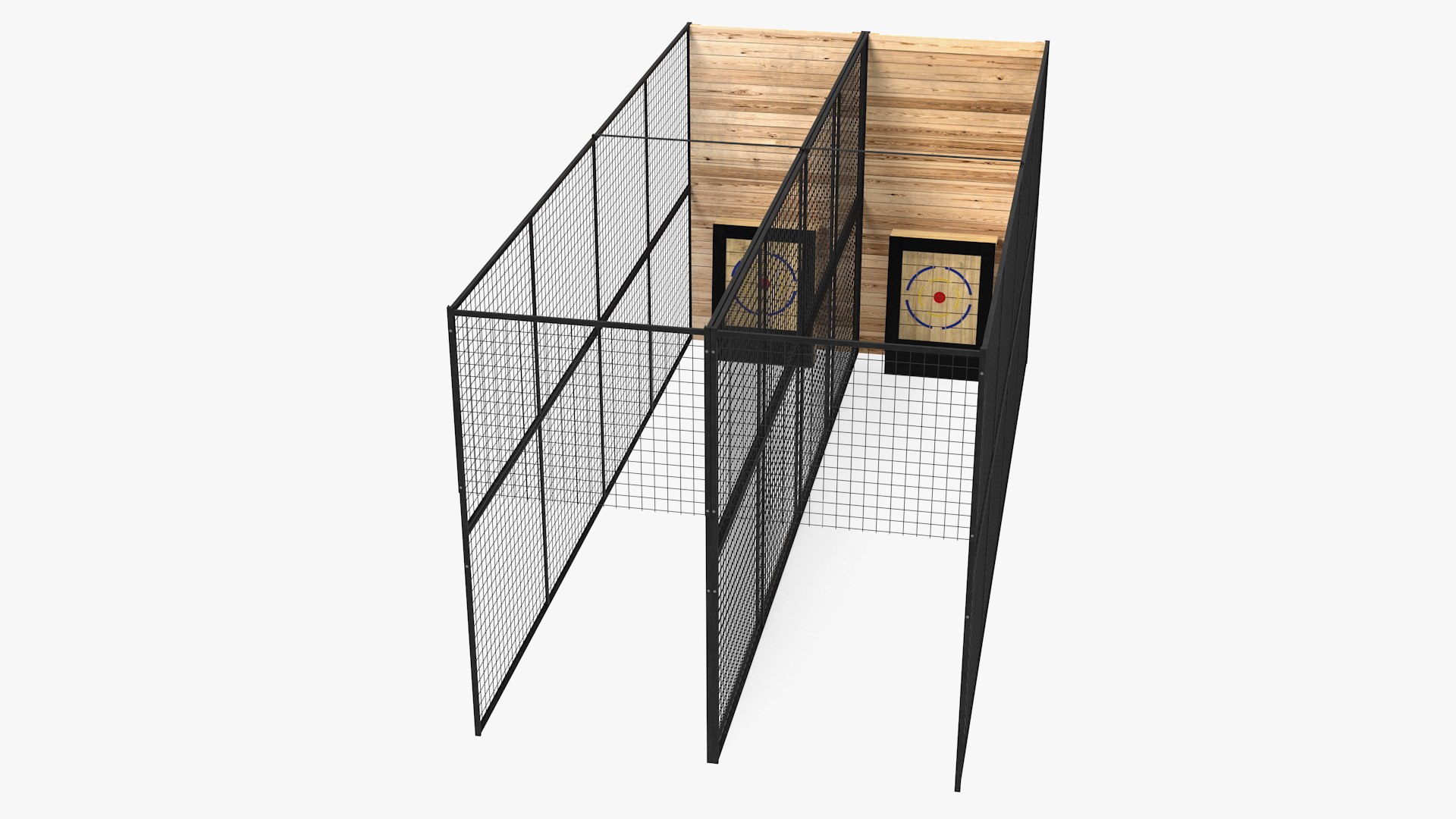 Mobile Axe Throwing Range 3D model preview