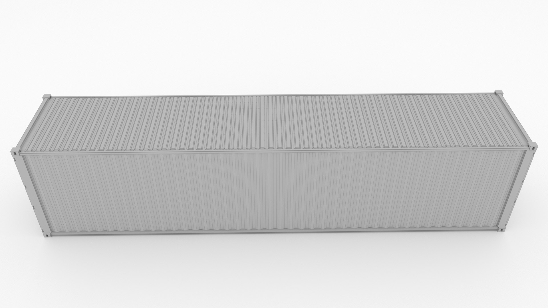 3d Model 40ft Shipping Container