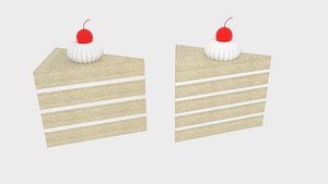 cherry cake 3d model
