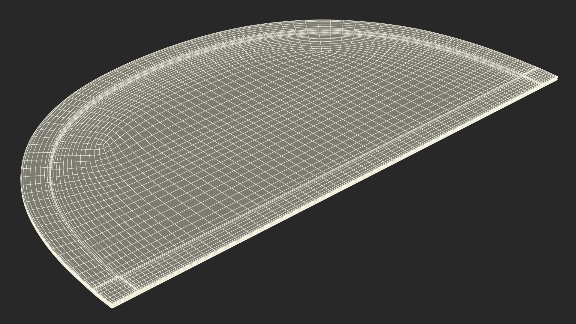 Grey Arched Door Mat Fur 3D - TurboSquid 2136241
