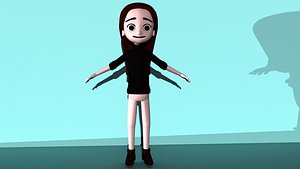 3D model girl