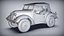Game-Ready Japanese scout car Type 95 Low-poly 3D model
