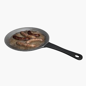 Sausage in pan model