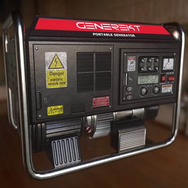 modelo 3d Low poly Portable / Electrical Generator - TurboSquid 1026347