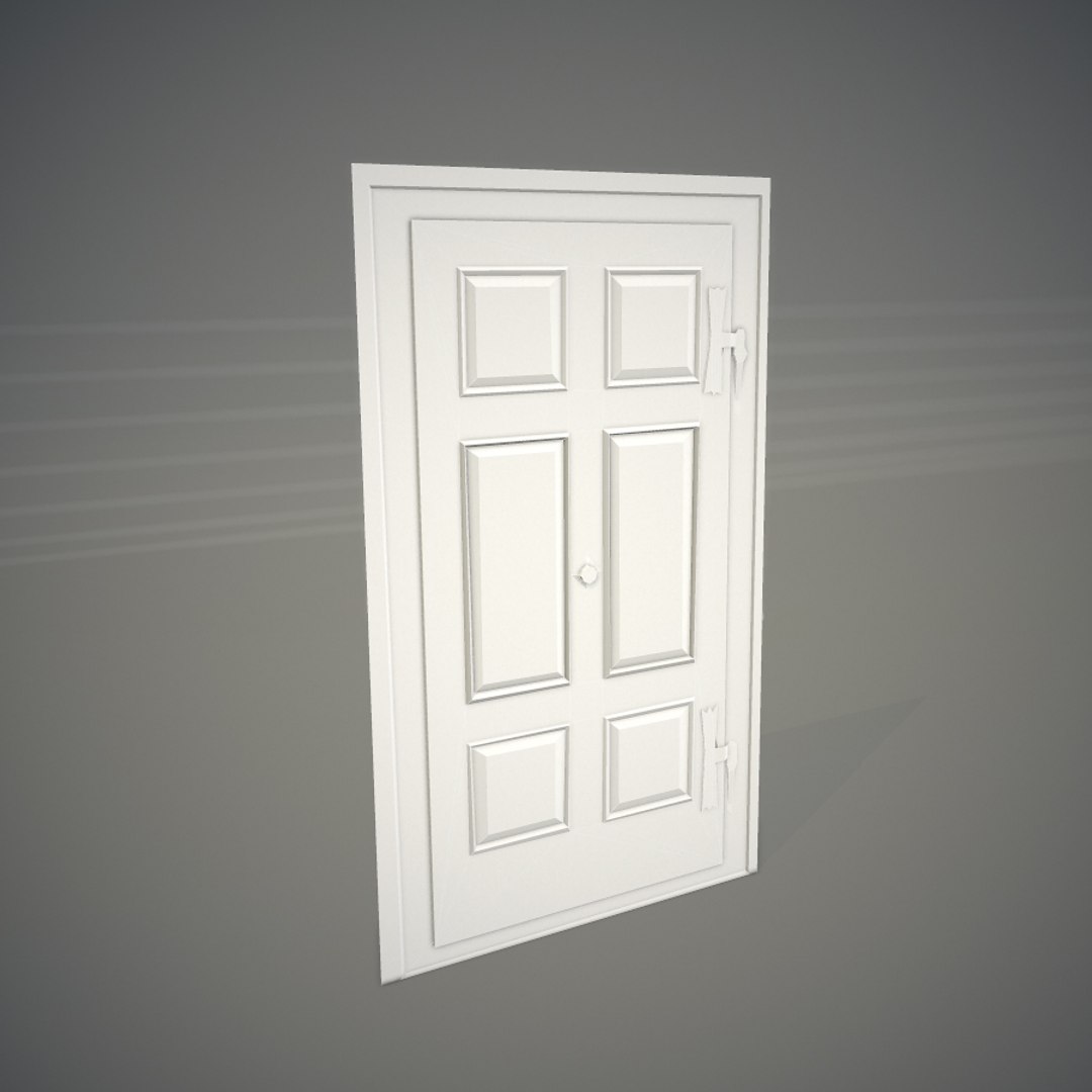 3d Model Old Wooden Door