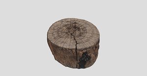 Sitting Wood Scanned 3D Model 3D model