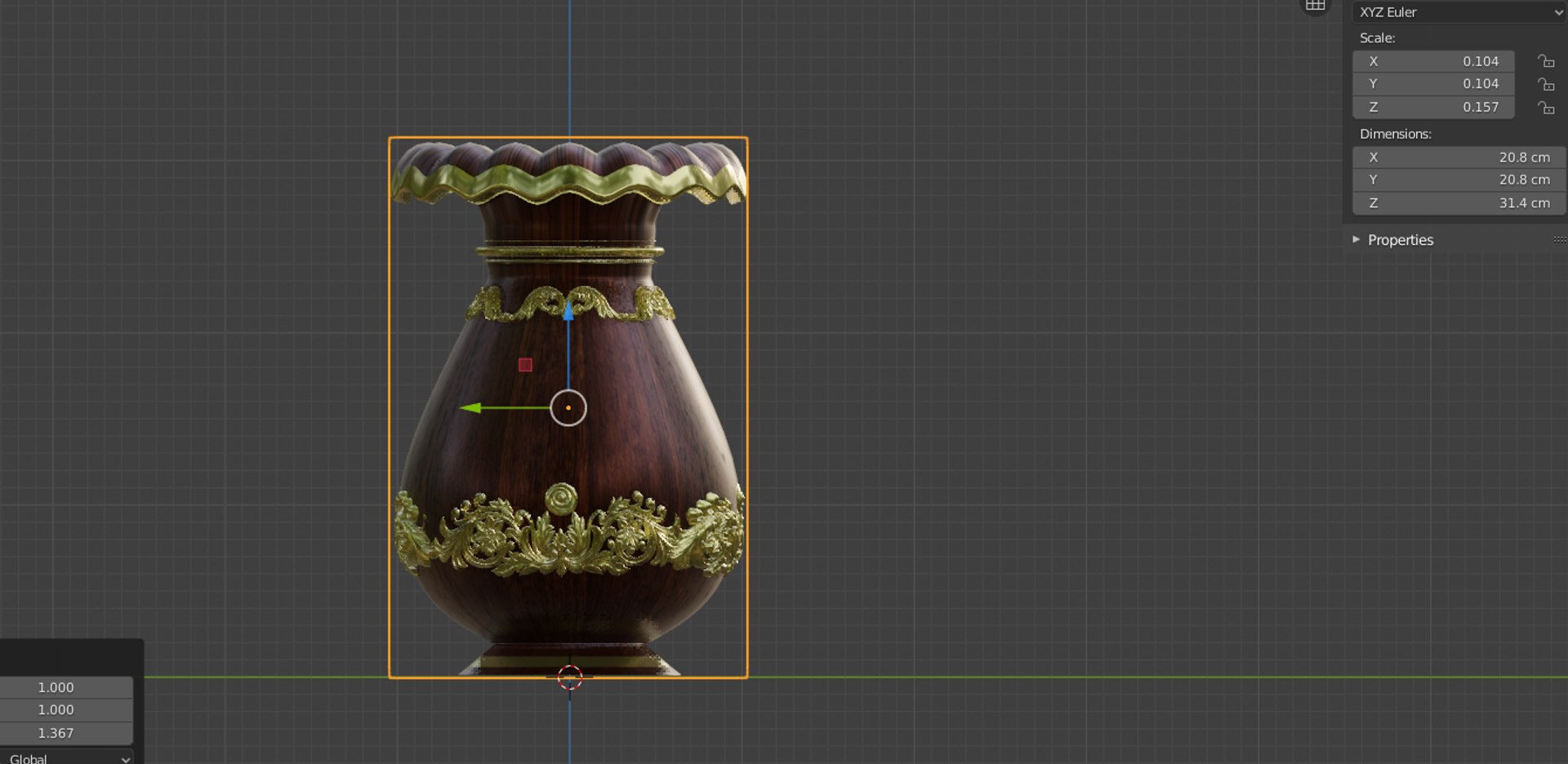 Vase 3D Model - TurboSquid 2019687