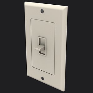 3D Light Switch Game Ready PBR