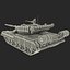 Soviet Main Battle Tank T 80 Rigged