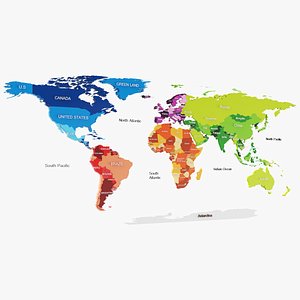 colored world 3D model