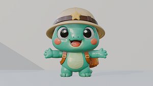 3D Turtle Character model