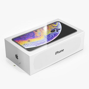 apple iphone xs box 3D model