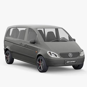 3D Mercedes VITO 2010 lowpoly