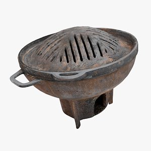 Genghis Khan Barbecue Grill 3D