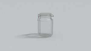 laos Hexagonal Glass Jar