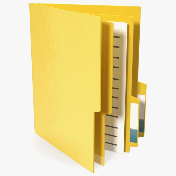 3D model computer folder icon symbol