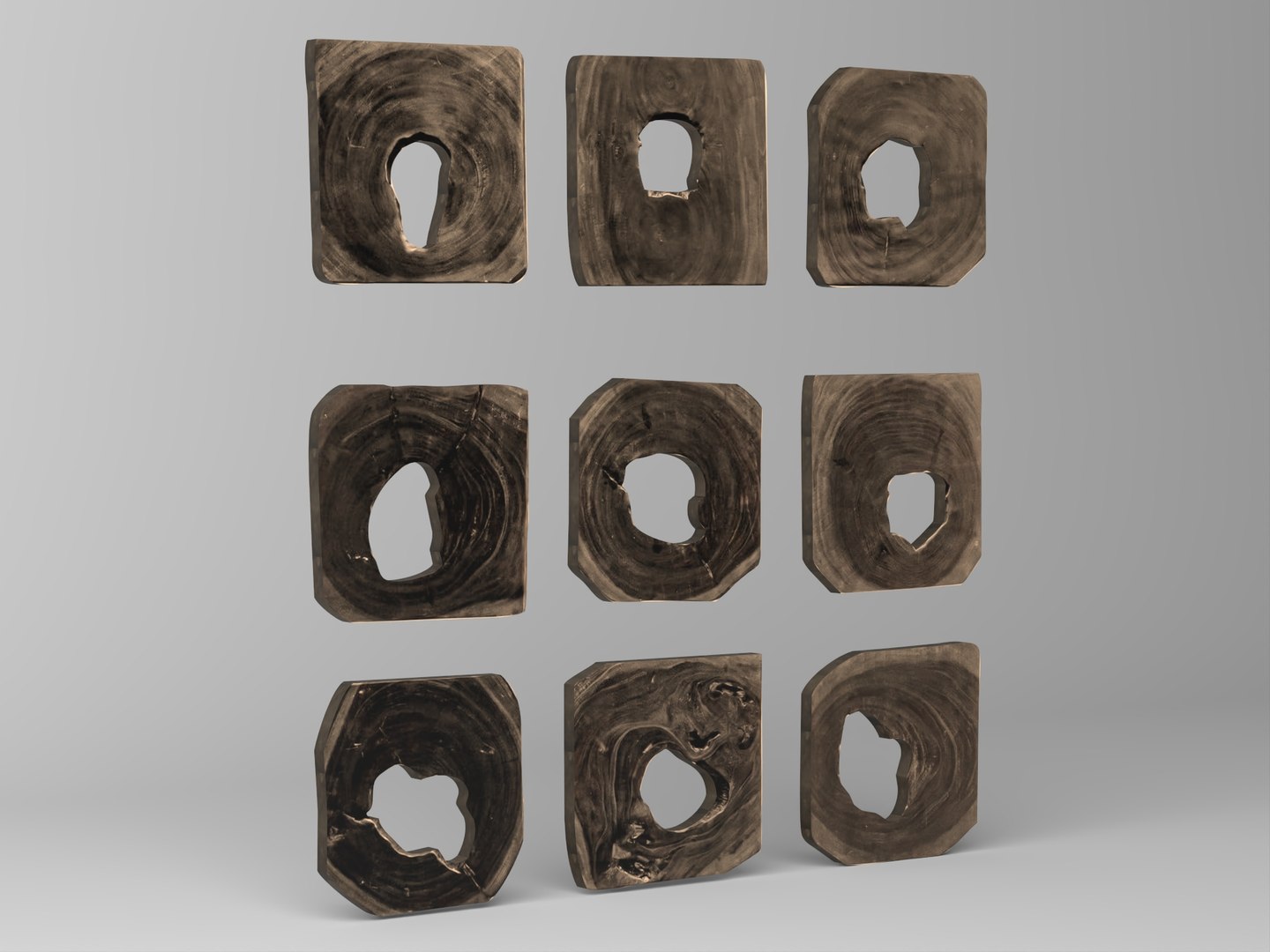 Natural Wood Cross Section Slab With Hole Wall Decor Asset 3D model https://p.turbosquid.com/ts-thumb/Qb/cltAop/Dj/13/jpg/1785585888/1920x1080/fit_q87/8b0a2459ccad3aac03600e66c3b635d8d8e5a0bc/13.jpg