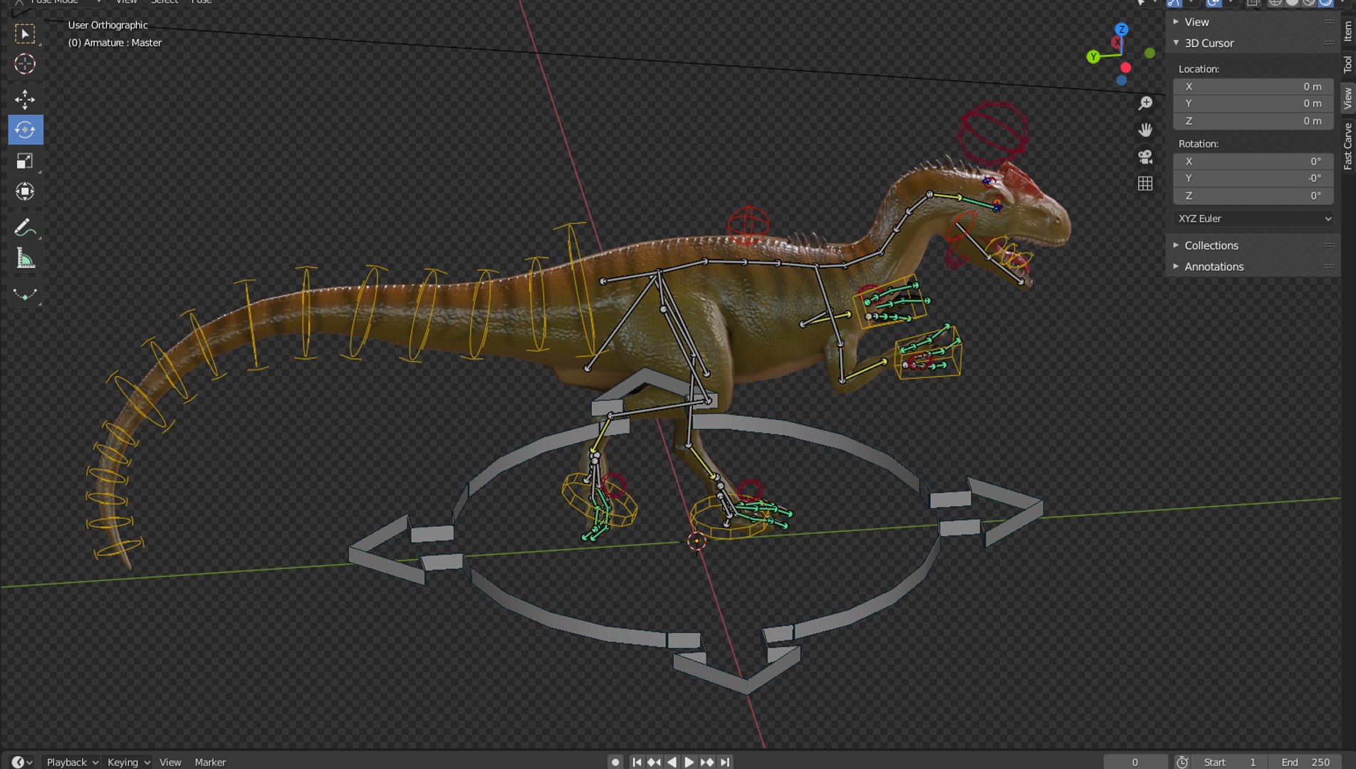 Ready Allosourus Animation 3D Model - TurboSquid 1557107