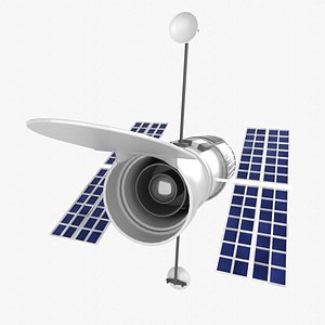 3D Hubble Space Telescope 3D Illustration model