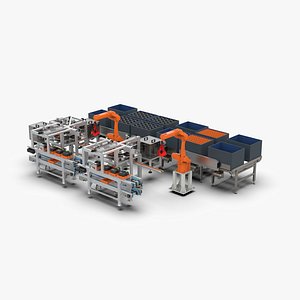 Fully Automatic Electric Meter Control and Upper Shell Assembly Line 3D