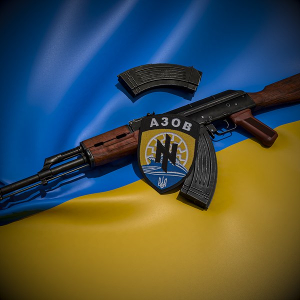 AK47 Azov sign 3D model - TurboSquid 1934893