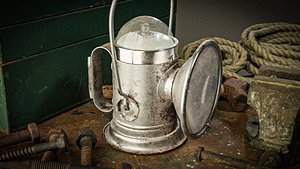 Vintage Delta Hand Tabletop Lantern Flashlight