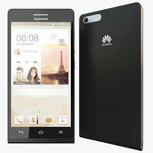 3d realistic huawei ascend p7 model