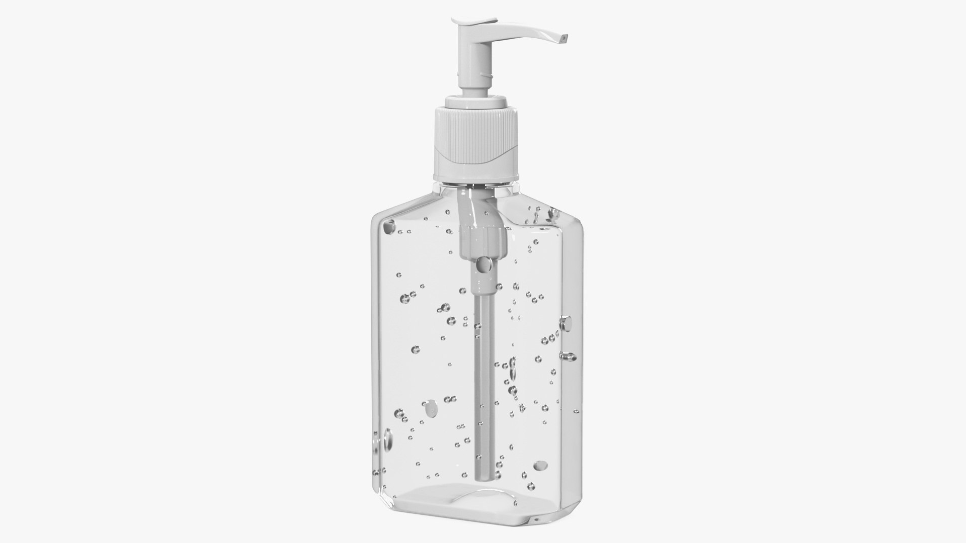 Alcohol Sanitizing Gel Bottle with Dispenser 3D model preview
