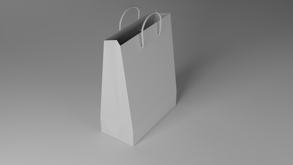 3D model Off-White Bag Jitney Gummy White Blue VR / AR / low-poly