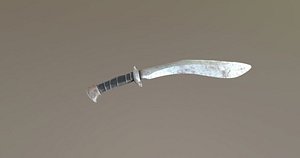 3D model sword zombie