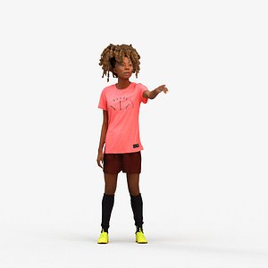 00498Harper003 - Adult Black woman exercising in fitness environment wearing summer sportswear