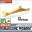 Roman Doric Pediment Serlio Block B1 Revit STL Printable