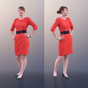 10519 Svenja - Elegant Woman Standing 3D model