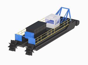 Dredger Versi 7012 HP Simplified 3D model