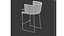 Tidelli outdoor mesh bar stool 4615