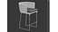 Tidelli outdoor mesh bar stool 4615