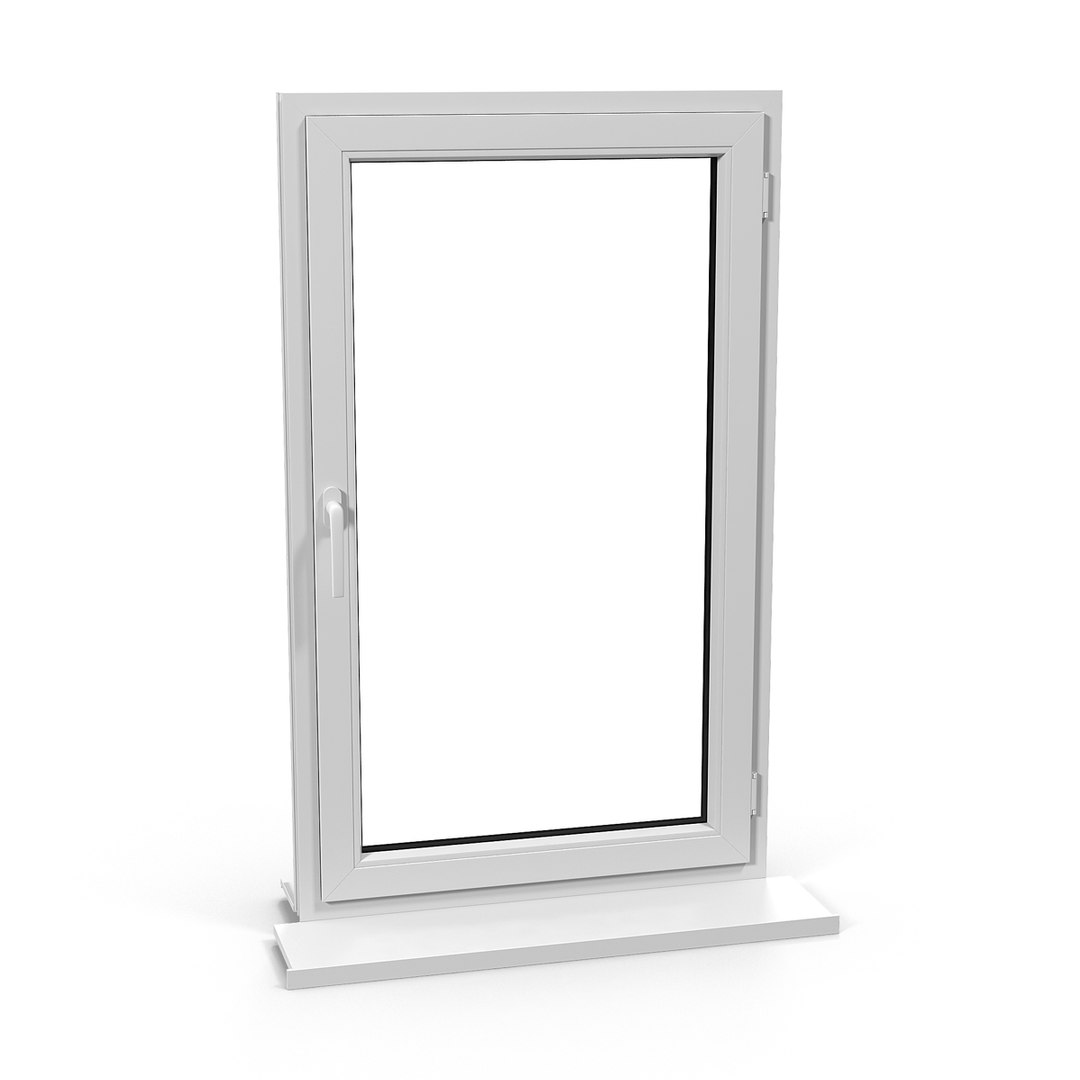 Plastic Window 3D model preview