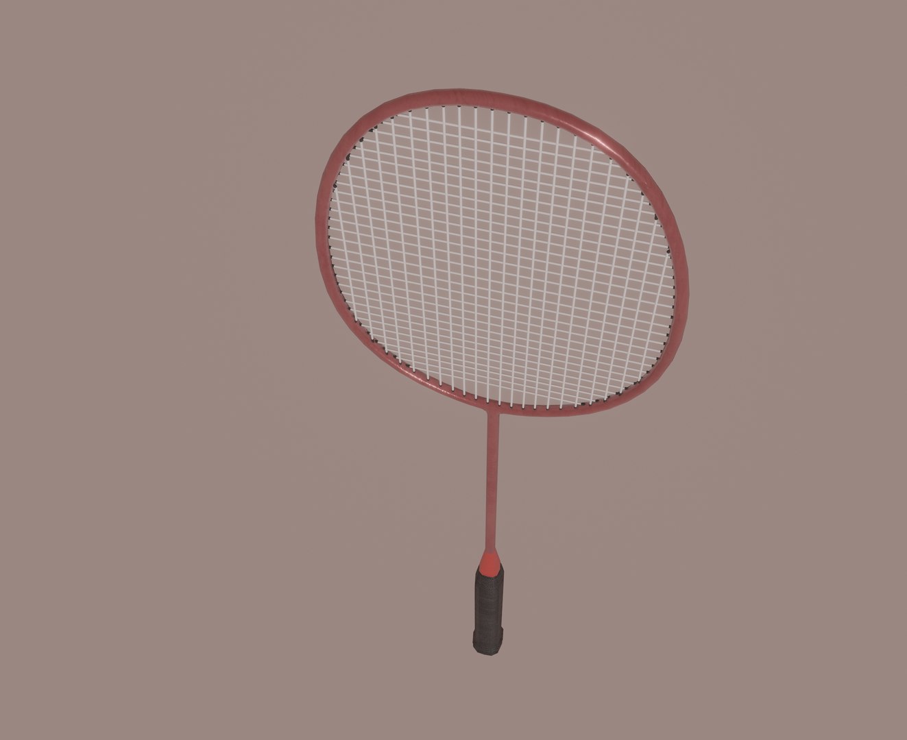 Badminton Racket Drawing 3d