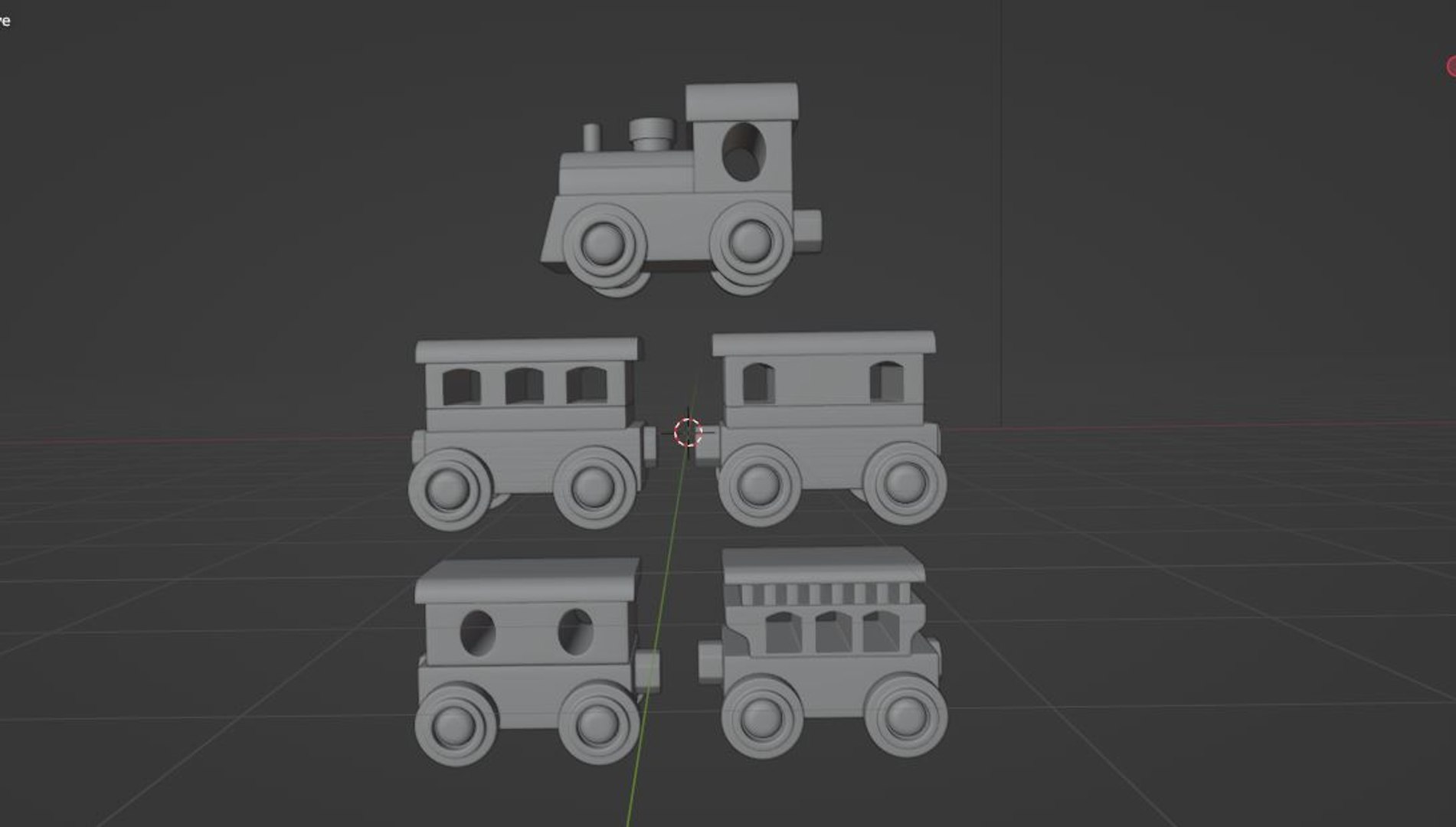 3D Toy Train 3D Model - TurboSquid 2362087