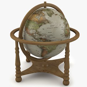 globe desk 3d max