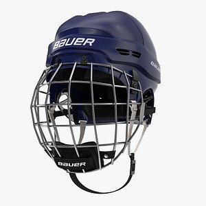 ice hockey helmet blue max