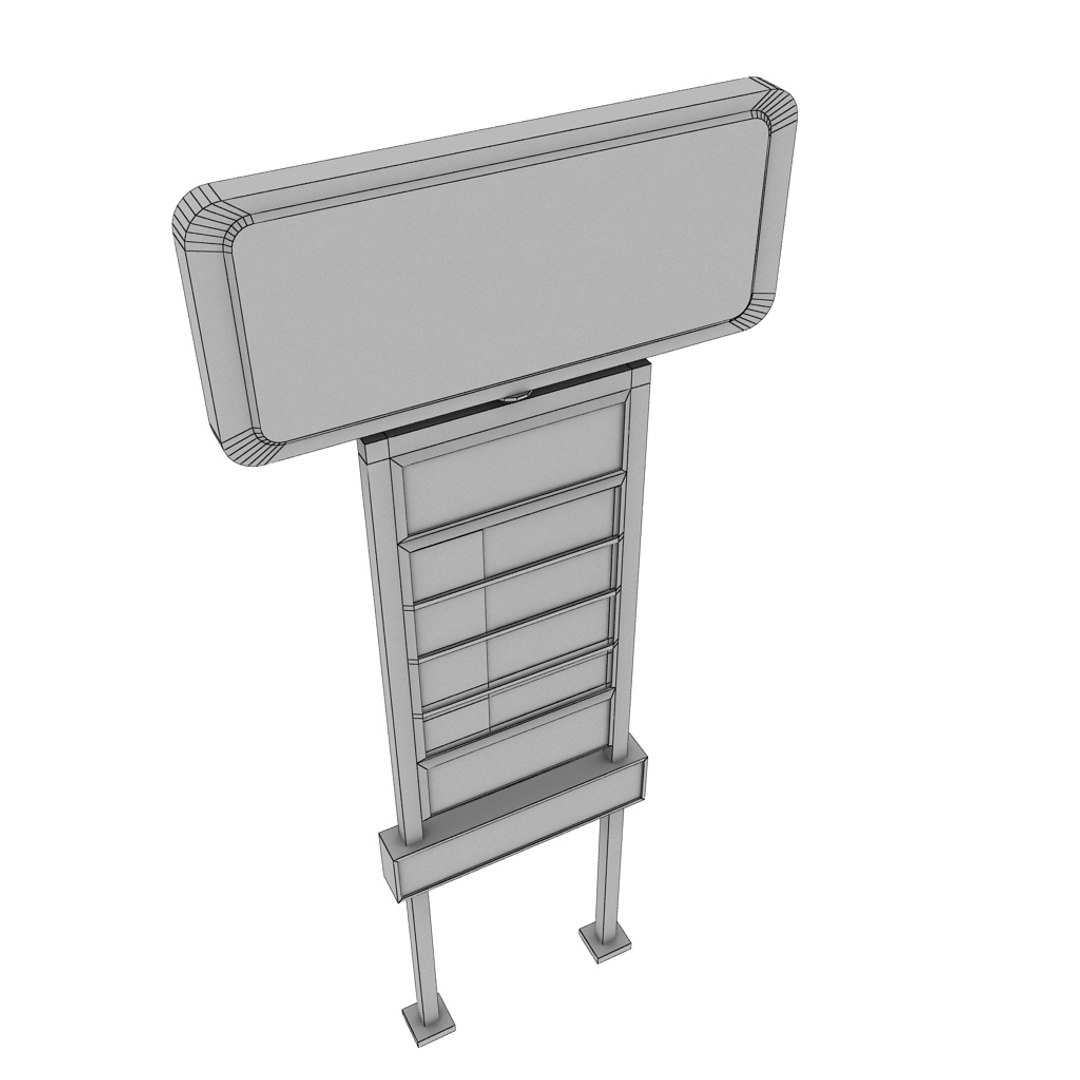 Gas Station Price Sign 3ds