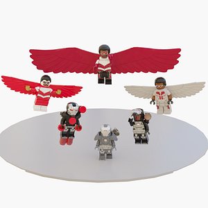 Lego Rhodey and Falcon mini pack