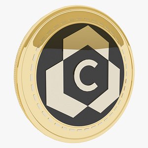 3D Contents Protocol Cryptocurrency Gold Coin model