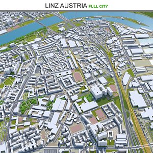 3D city area building