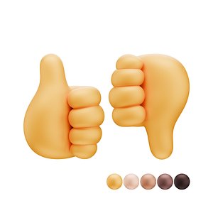 Thumbs Up Down Hand